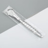 Stainless steel tongue scraper with non-slip handle